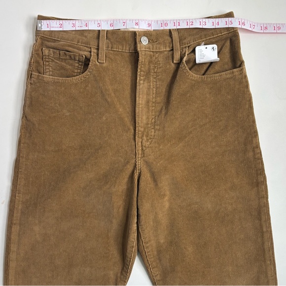 Levi's Premium Ribcage Straight Ankle Corduroy Pants Ermine Brown Size 31X27 - Picture 12 of 17